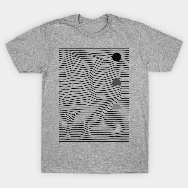 Sunrise process in landscape T-Shirt by ganola